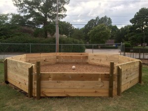 Gaga ball pit, donated by the class of 2022, located in the fields behind the WA gym. 
