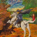 Gil Brandon, after Raphael, in the style of Van Gogh