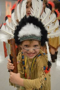 Westminster Academy student dressed for school celebration 