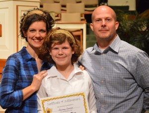Lainey Turner, overall winner of the 2016-2017 Spelling Bee